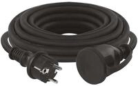 EMOS P01810 Verl&auml;ngerungskabel, 1,5mm&sup2;, L&auml;nge 10m, Gummi-Neopren, schwarz