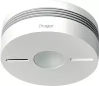 Hager TG550A Funk-Rauchwarnmelder Komfort Q, IR- Alarmstopp, wei&szlig;