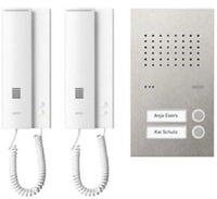 Ritto Acero pur Audio-Set, 2 Wohneinheiten, edelstahl (1818225)