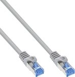 InLine Patchkabel, Cat.6A, S/FTP, TPE (LSZH), CCA, grau, 0,3m (72633)