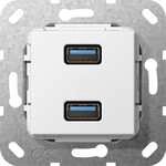 Einsatz USB 3.0 Typ A 2fach Gira 568503