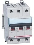 Legrand 403547 Leitungsschutzschalter, TX3, LS, C25A, 3polig, 6kA, 3M