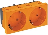 OBO Bettermann STD-D3S ROR2 Steckdose 33&deg;, 2-fach, Schutzkontakt (6120105)
