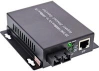 InLine Netzwerk Media Konverter 10/100/1000Mb/s TP zu LWL (SC Duplex), SM, 20km