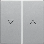 Berker 16256084 Wippe mit Aufdruck Symbol Pfeil, Q.1/Q.3, alu samt, lackiert