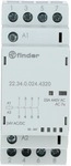 Finder 22.34.0.024.4320 Installationssch&uuml;tz, 24V, 4 Schlie&szlig;er, 25A, LED Anzeige