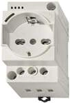 Finder 7U.00.8.230.0010 Steckdose f&uuml;r Schaltschrank, REG, mit LED-Anzeige