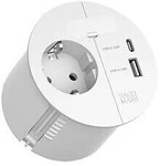 Bachmann LOOP IN CHARGE M&ouml;belsteckdose, 1xCEE7/3 1xUSB A/C Charger, 22W, 1xKBD,