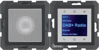 Berker 29801606 Radio touch mit Lautsprecher, DAB+, B.x, anthrazit matt