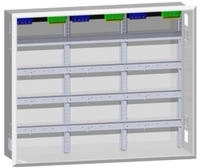 Hager FWU43S Feldverteiler Unterputz/Hohlwand, 144PLE, IP30, SKII, 657x815x115...