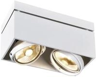 SLV KARDAMOD Deckenleuchte, zweiflammig, QPAR111, rechteckig, wei&szlig;, max. 150W