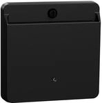 Merten MEG3854-0403 Card-Schalter mit Schriftfeld, System M, Ocean Plastic, schwarz,