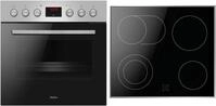 Amica ACHE 9335 E EEK: A Einbauherdset mit Glaskeramikkochfeld, 60 cm breit, 65 L, 9