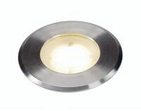 SLV DASAR FLAT 80 Outdoor Bodeneinbauleuchte, LED, 3,5W, 3000K, IP67, rund, edelstahl