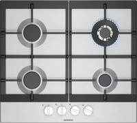 Siemens EC6A5HI90 iQ500 Gaskochfeld, 58,2 cm breit, 4 Kochzonen, Rahmenlos, Edelstahl