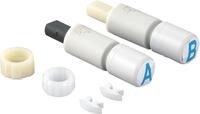 GROHE Sto&szlig;d&auml;mpfer, f&uuml;r Bau Keramik WC-Sitz mit Soft Close, links und rechts, wei&szlig;