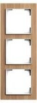 Busch-Jaeger 1723-4083 Abdeckrahmen, art linear, 3-fach, Holz Eiche (2CKA001754A4889)