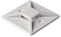 Hellermann MB3A-PA66-WH(100) Klebesockel, 19x19mm, wei&szlig;, 100 St&uuml;ck (151-28349)