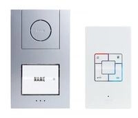 M-E AD-ALU-4010-S Audio-T&uuml;rsprechanlage Set, 1 Familienhaus, silber (41184)