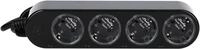 Shelly Power Strip 4 Gen4 smarte Steckdosenleiste, schwarz (Shelly_PS4_Gen4_s)