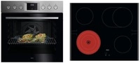 AEG KOMBI3026F EEK A+ Herdset mit Glaskeramikkochfeld (OU5AE20SM + TA64RA07FB),...