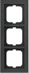 Busch-Jaeger 1723-290 Abdeckrahmen, 3-fach, Busch-axcent Pur, schiefergrau
