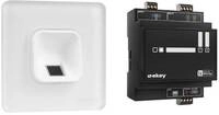 eKey xLine Fingerprintset f&uuml;r Unterputzmontage, Glasrahmen, wei&szlig; (203703)