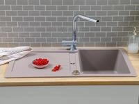respekta Austin Massivgranit Spüle, 86x50 cm, grau (17500000000781)