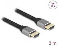 Delock Ultra High Speed HDMI Kabel, 48Gbps, 8K, 60Hz, 3m, zertifiziert, grau (83997)