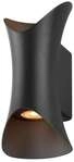 SLV MODELA Wandleuchte, up/down, 2700K, dimmbar Phasenabschnitt, IP65, schwarz