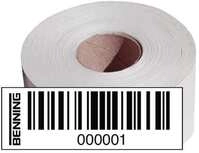 Benning 756305 1000xBarcodeetiketten Satz 5 Nr.4001-5000 PVC Stark haftend