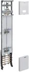 Hager ZH53X3T Komplettfeld, universZ, 2ZP, H=1350mm, 1-Feld, NRW, SH, MV,...