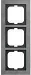 Busch-Jaeger 1723-298 Abdeckrahmen, 3-fach, Busch-axcent Pur, betongrau