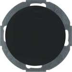 Berker 10092035 Blindverschluss mit Zentralst&uuml;ck, R.Classic, schwarz gl&auml;nzend
