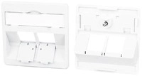 METZ CONNECT Zentralplatte 50 x 50 mm 2 Port, verkehrswei&szlig;, Modul (...