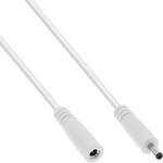 InLine DC Verl&auml;ngerungskabel, DC Stecker/Buchse 3,5x1,35mm, AWG 18, wei&szlig; 1m