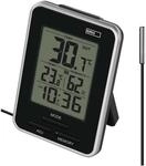 EMOS E0121 Thermometer, digital, Drahtsensor, Wecker, schwarz/grau (2603016001)