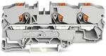 Wago 2210-1301 3-Leiter-Durchgangsklemme mit Dr&uuml;cker, 10mm&sup2;, Push-in Cage Clamp,