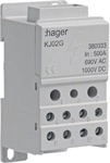 Hager KJ02G Verteilerblock 500A 1-polig 1xFlachkupfer 24x6mm /2x 2,5-35&sup2;/5x