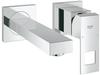 GROHE Eurocube 2-Loch-Waschtischbatterie, Wandmontage, Fertigmontageset für 23200,