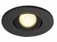 SLV NEW TRIA MINI SET Einbauleuchte, LED, 3000K, rund, schwarz, 30°, inkl....