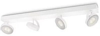 Philips Clockwork LED Viererspot, 18W, 2000lm, 2200-2700K, wei&szlig; (915005306101)
