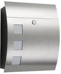 CMD Briefkasten, 31 cm breit, edelstahl (46)