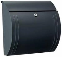 Burg W&auml;chter Modena 857 ANT Stahlblech-Briefkasten, Querformat, &Ouml;ffnungsstopp,