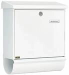 Burg W&auml;chter Comfort-Set 91300 W Stahlblech-Briefkastenset, &Ouml;ffnungsstopp, mit