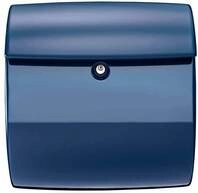 Burg W&auml;chter Piano 886 Marine Blue Kunststoff-Briefkasten, Querformat,