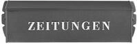 Burg W&auml;chter 808 E Zeitungsbox, mit gepr&auml;gter Aufschrift, Stahl, grau (12140)
