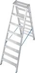 Krause 124760 Stabilo Stufen-Doppelleiter, Aluminium, 2x8 Stufen