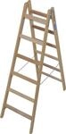 Krause 170088 Stabilo Sprossen-Doppelleiter, Holz, 2x6 Sprossen