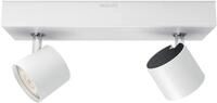 Philips Star WarmGlow LED-Doppelspot, 9W, 1000lm, 2700K, IP20, wei&szlig; (915005307201)